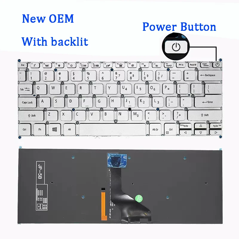 New ORIGINAL Laptop Keyboard For Acer TMX45-51 TMP414-51G P614 N20H4 N18P6 N19H3