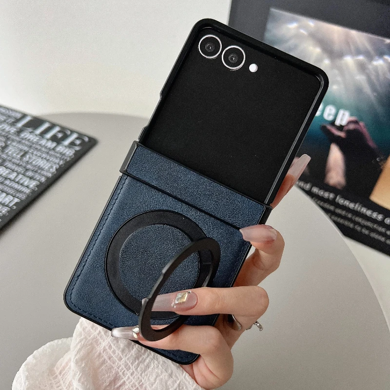Premium Magnetic Rotating Leather Phone Case with Anti-Scratch Protection