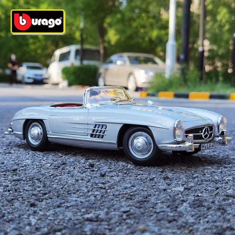Bburago 1:18 1954 Mercedes-Benz 300Sl Lega Modello Di Auto Sportiva Diecast Giocattolo In Metallo Classico Vecchio Modello Di Auto Collezione Regali P