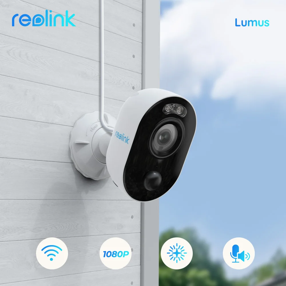 Reolink Lumus Spotlight WiFi Camera IP 1080p Full HD Color Night Vision PIR 2 Way Audio 2MP Outdoor Indoor Home Security Camera|Surveillance Cameras| - AliExpress
