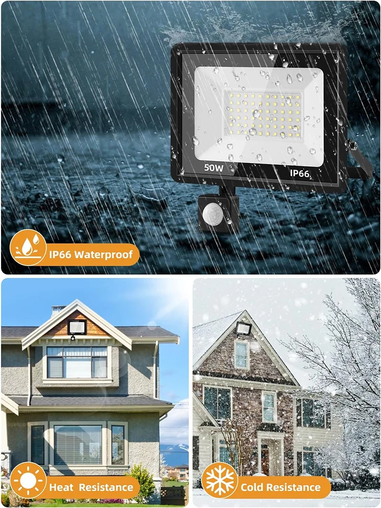 Waterproof LED Motion Sensor Floodlight - Outdoor Spotlight