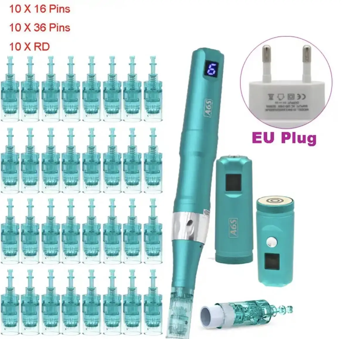 Dr pen ultima a6s elektrisk microneedling dermapen för hudvård_voghion.com