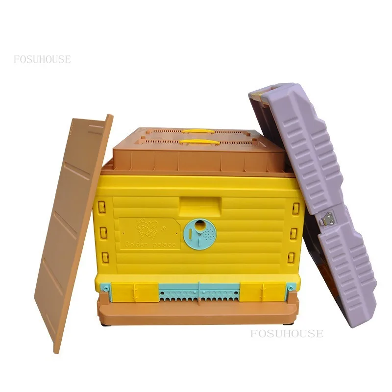 Luxury Insulation Plastic Beehives Super Solid Beehive Beekeeping Equipment 10 Frames Plastic Honeycomb with Bee Feeders