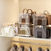 Thickened bag storage wardrobe partition rack for storing bags, acrylic wardrobe organizer, handbag storage rack 2