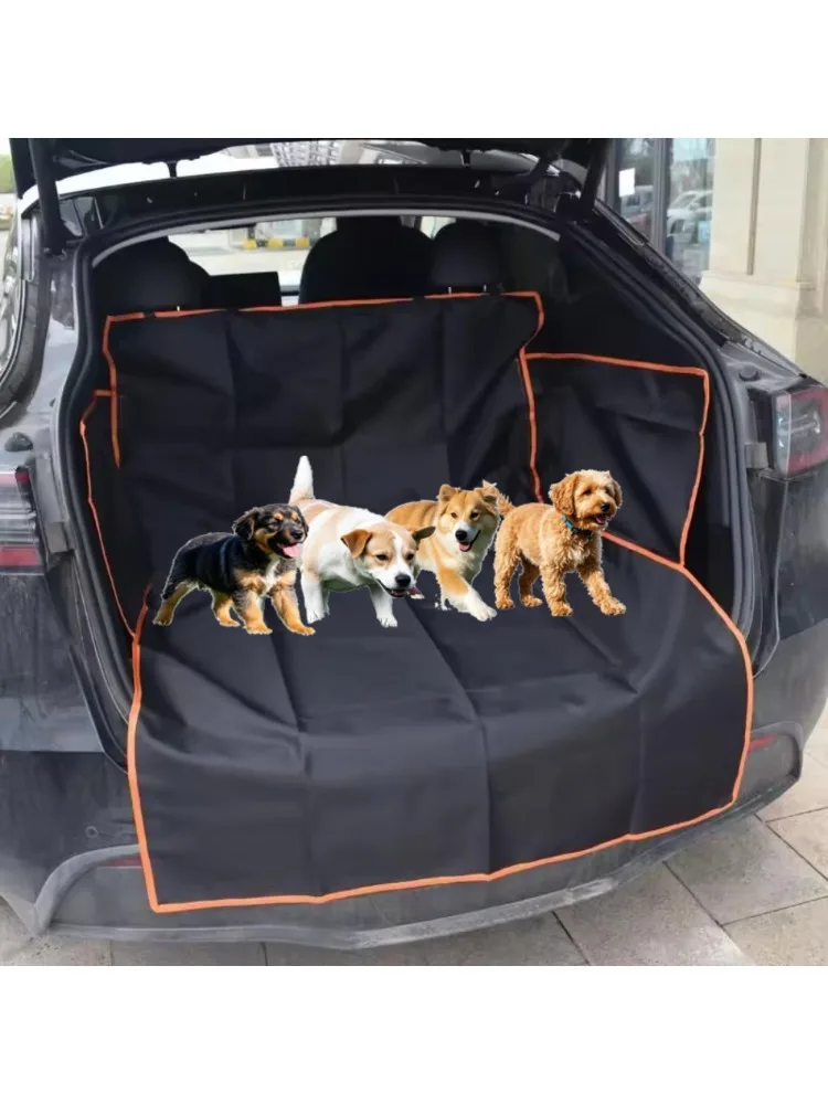 1 Stück Kofferraummatte, Allwettergeeignet, Haustierfreundlicher Autositzbezug, Hundematte für Autos, Kofferraumauskleidung, Langlebige Laderaummatte – Detail 1
