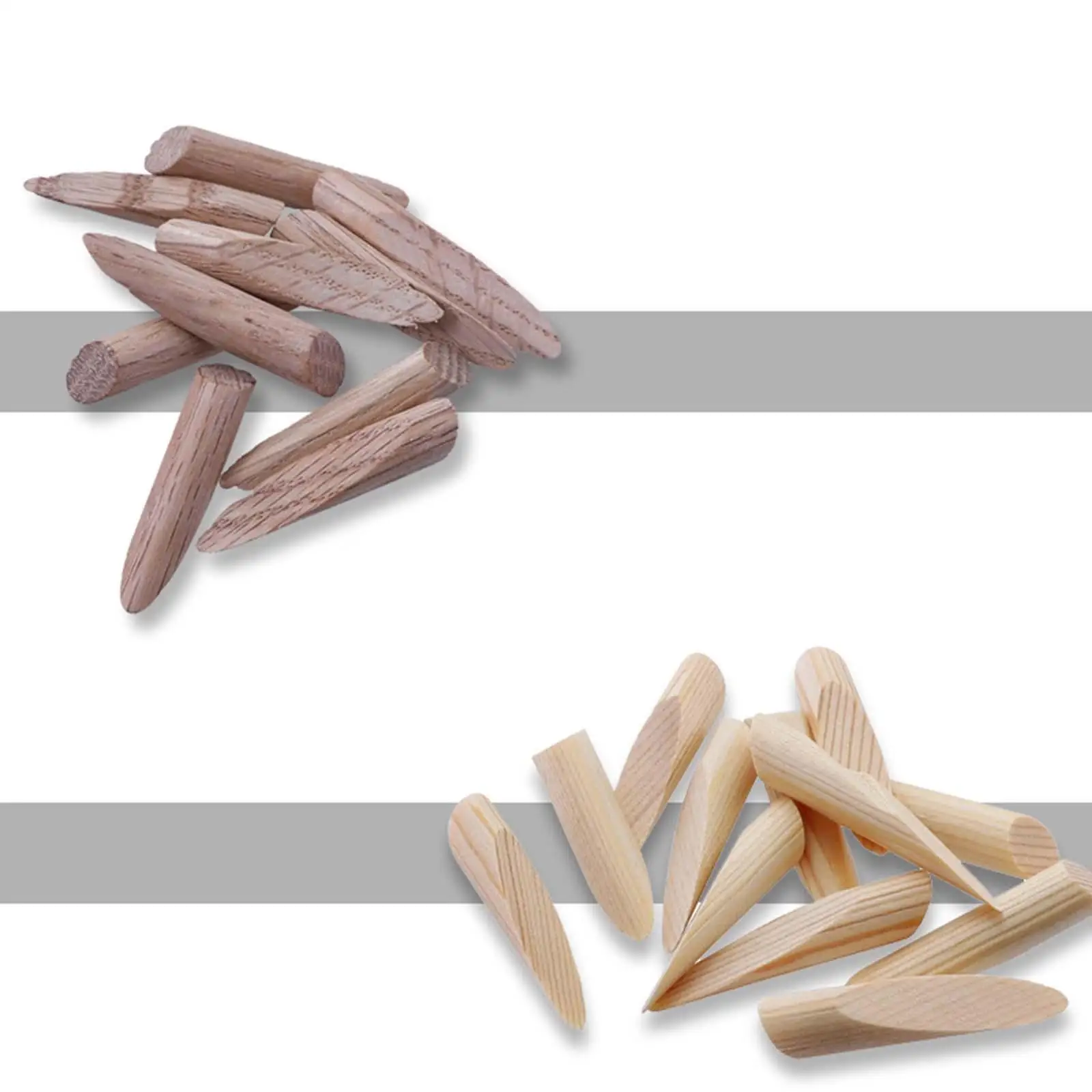 50 Pieces Pocket Hole Plugs Paint Grade Wood Plugs Pocket Hole Jig for Woodworking Tool Craft Screw Holes Grooved Furniture