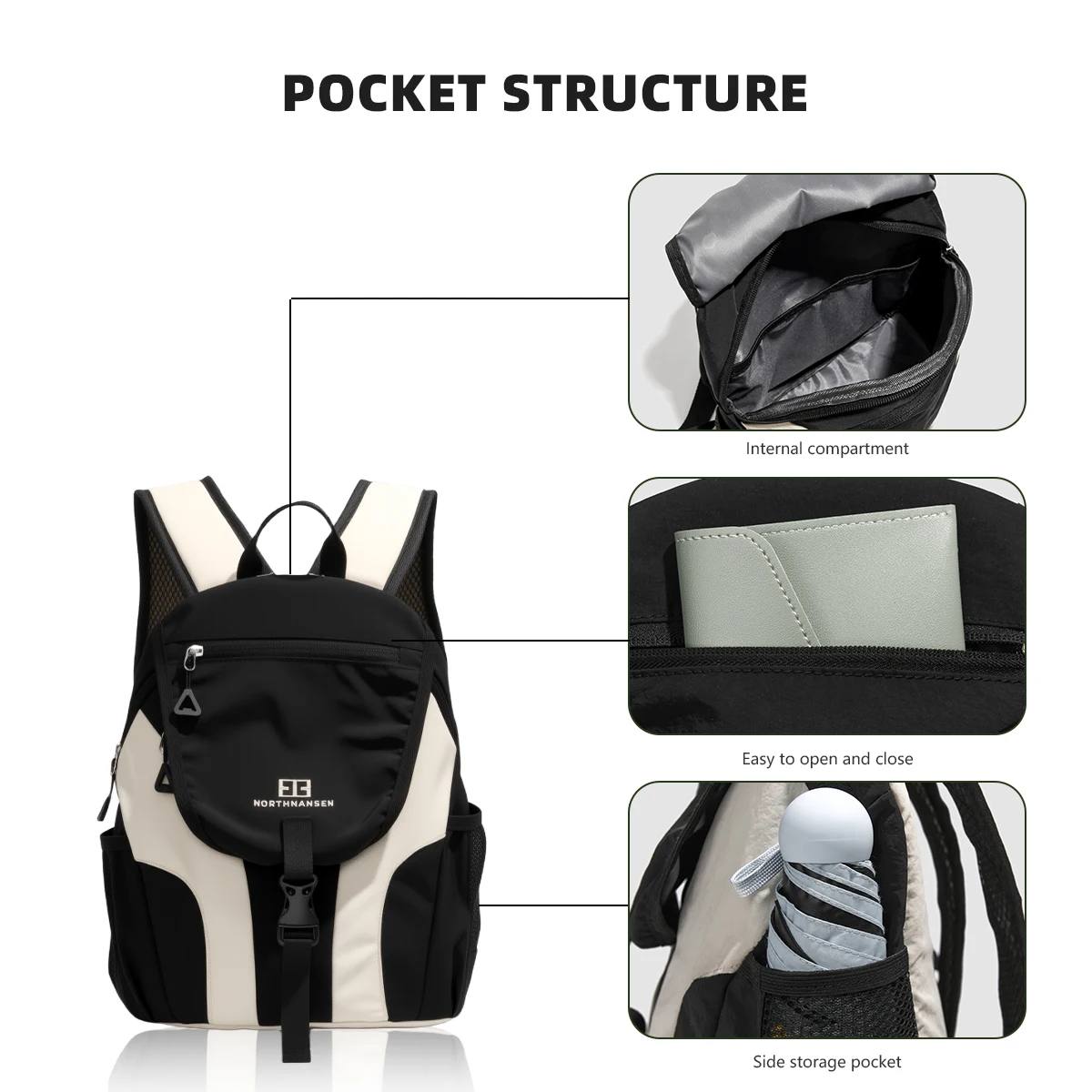 Outdoor Travel Small Backpack Women's New Lightweight Travel Mountaineering Bag Waterproof Backpack Ultra-Light Hiking Travel