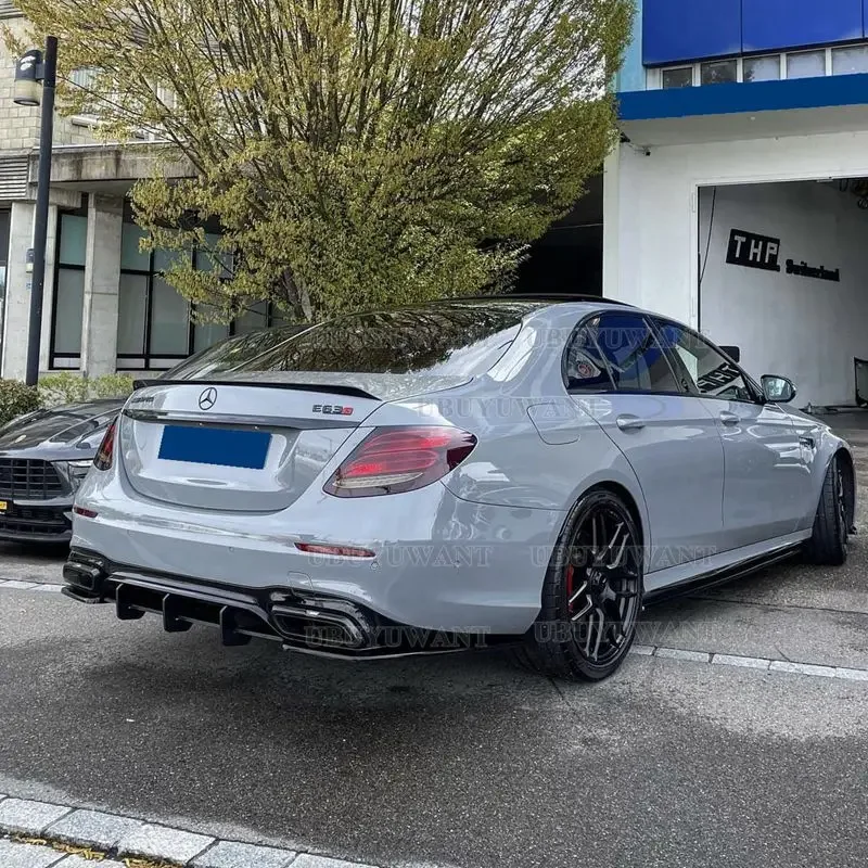 Per Mercedes Benz W213 Spoiler 2016 2017 2018 2019-21 classe E E200 E300 E320 E63 Spoiler ABS di alta qualità Spoiler posteriore per auto - immagine 3