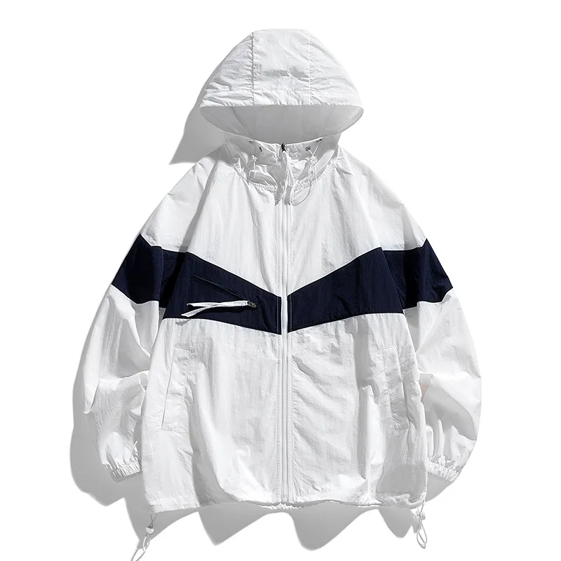 2024 New Sunscreen Clothing Summer Leisure Outdoor Hiking Fishing Hooded windbreaker Fashion Versatile Couple Skin Clothing