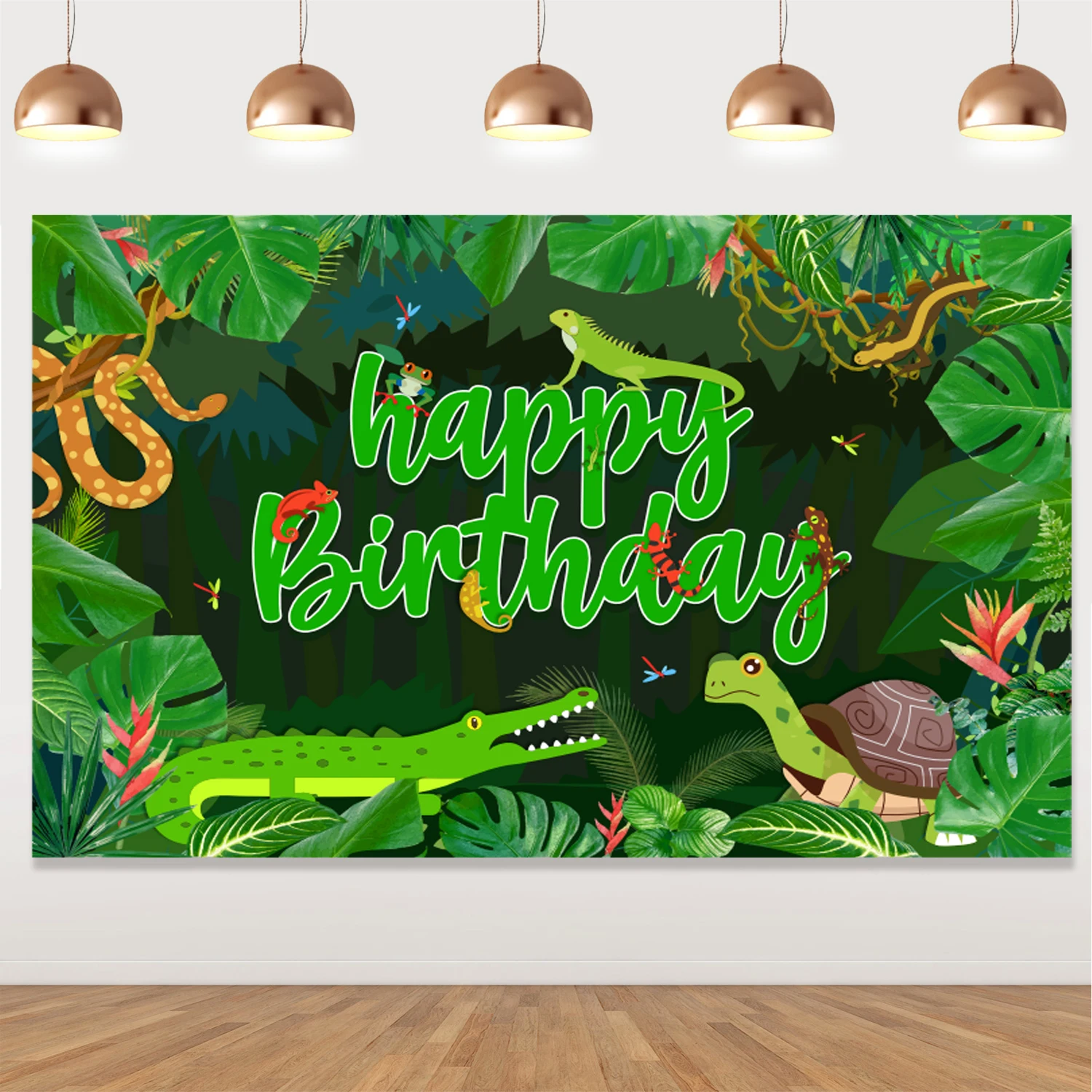 Reptile Birthday Backdrop for Kids, Snakes, Lizard, Alligator, Turtle,  Backdrop for Boys, Party Decorations, Jungle Swamp, Safar - AliExpress