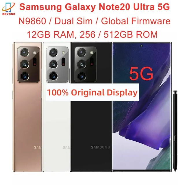 Samsung Notesamsung Galaxy Note20 Ultra 5g 12gb Ram 256gb Dual Sim Nfc  Snapdragon 865 Plus