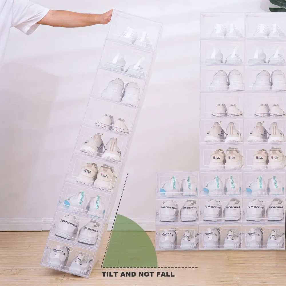 Plastic Shoes Case Thickened Transparent Drawer