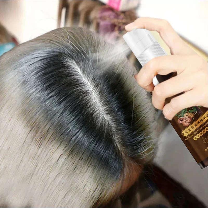 BlackHairSerumDyeingSprayGrayHairColoringShampoo100ml