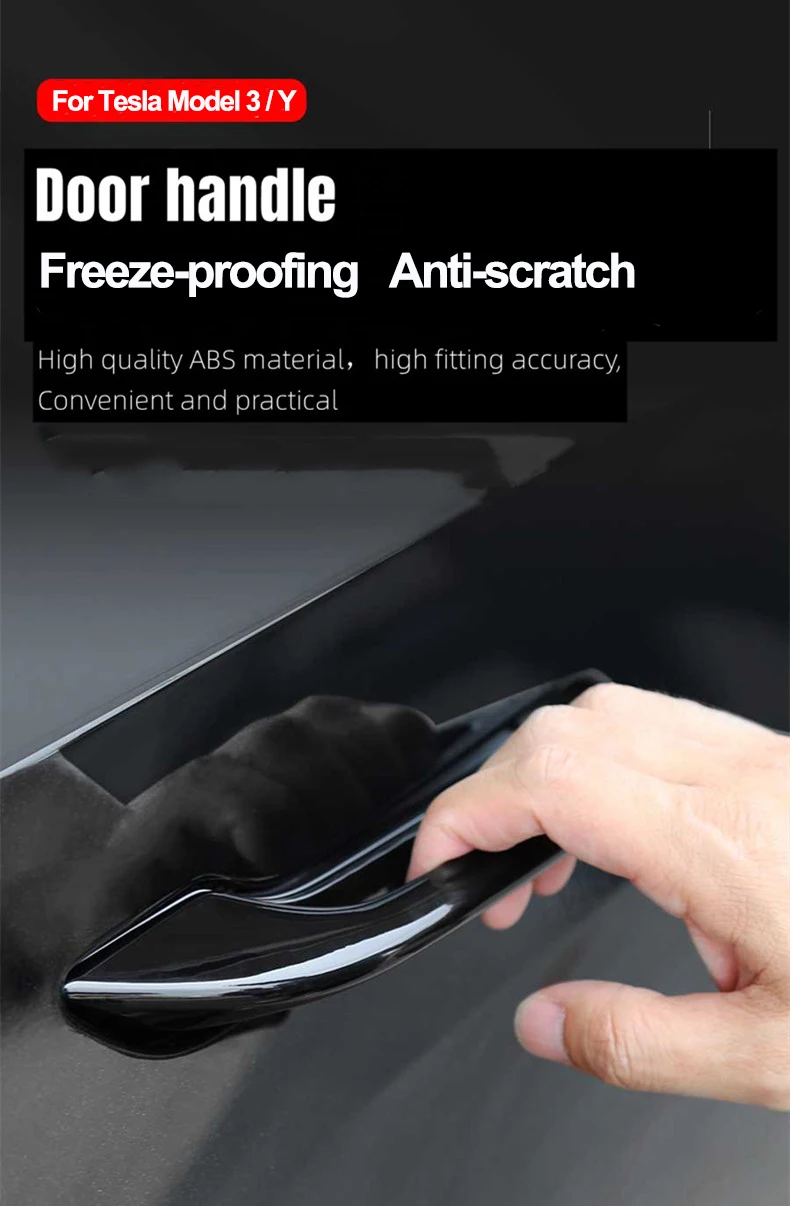 Door Handles For Tesla Model 3 Y Antifreeze Handle Stickers Patch Cover