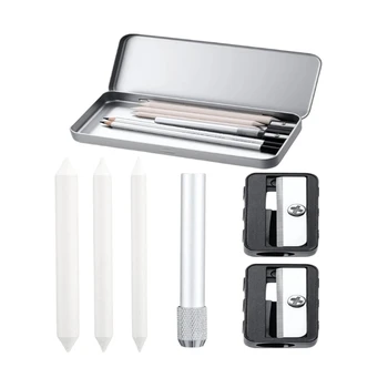 Strumento estensione della matita con temperamatite Penna in ceramica sottosmalto per decorare sotto ceramica Bisque Ware