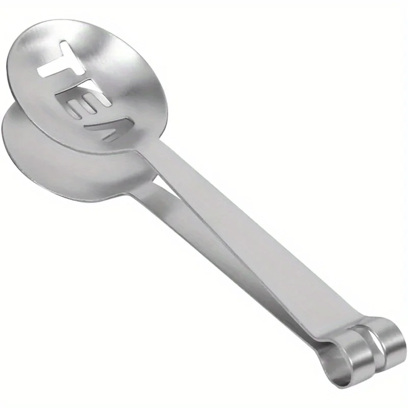 Spremiagrumi a forma di cucchiaio/supporto Gadget, bustina di tè rotonda in acciaio inox Tong filtro barra da cucina