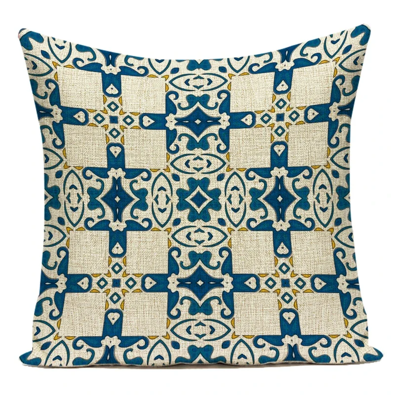 Boho Mandala Decorative Throw Pillow Cover