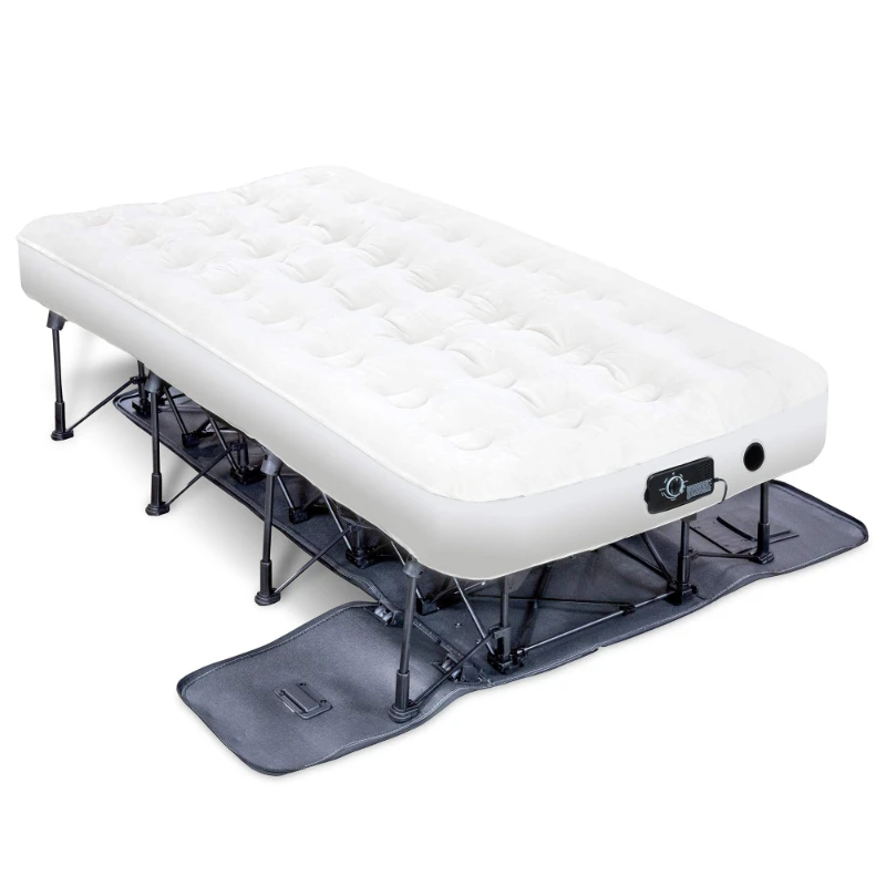 Rollende Doos Opblaasbare Matras Met Frame Huisbezoekers Reizen Vakantie Outdoor Camping Automatisch Intrekbaar Opblaasbaar Bed