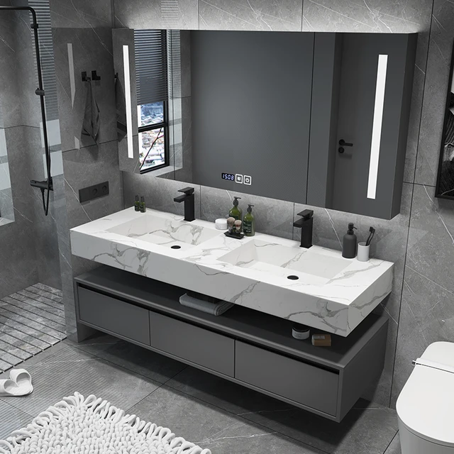 Modern Bathroom Double Sinks