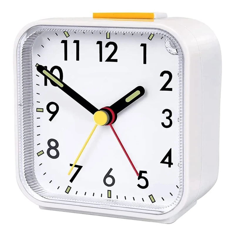 Alarm Clock Analog Silent No Ticking Alarm Clock With Snooze Function