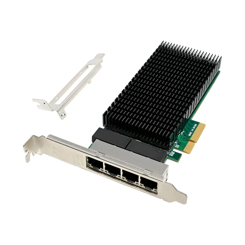 

PCI-E X4 Gigabit 4 Port Server Network Card Server NIC I210-T4 RJ45 Ethernet NIC Industrial Camera Vision Network Card PCB