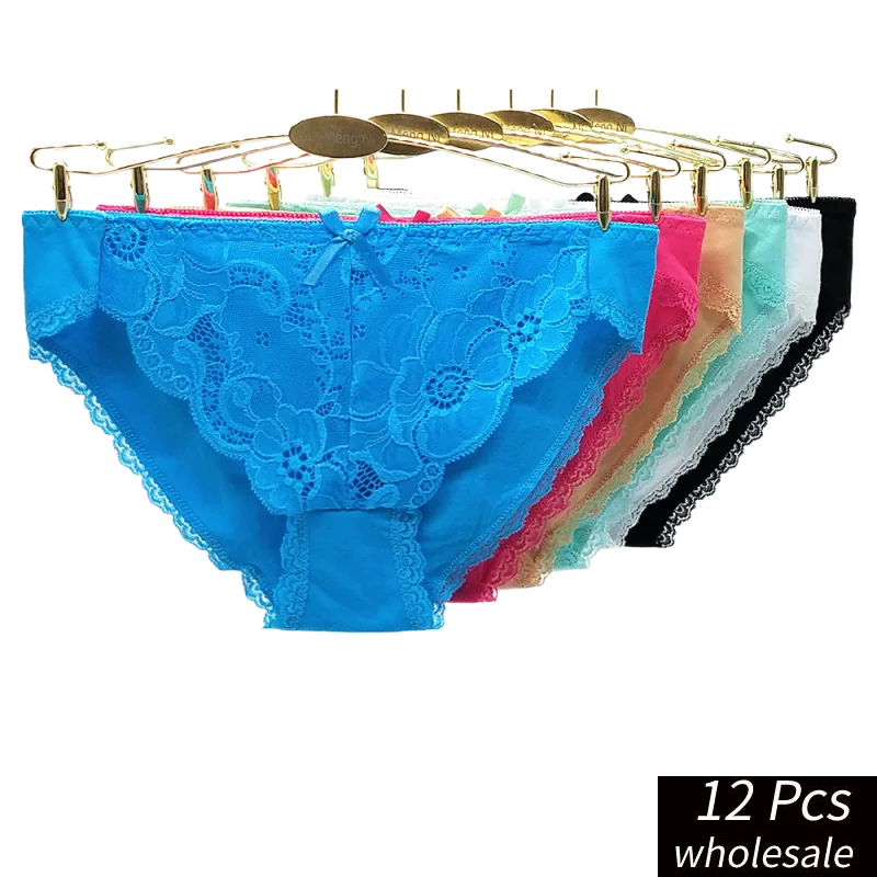 

Alyowangyina, 12 шт./партия, 6 цветов, хлопковые однотонные женские трусы, комфортное нижнее белье, женские сексуальные трусики, 89329