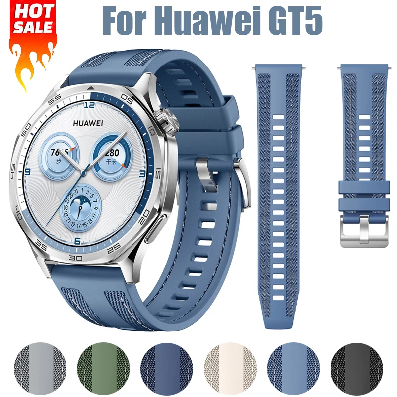 22mm Silicone and Woven Nylon Sport Band