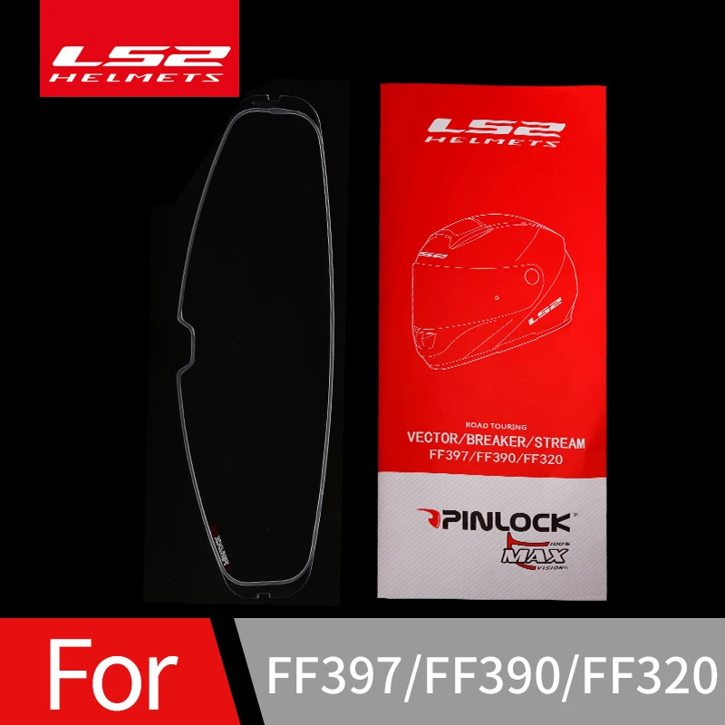 Originale Ls2 Ff397 Visiera Per Casco Moto Trasparente Pinlock Patch Antiappannamento Adatto Per Ls2 Ff390 Breaker Helmet Lens Pellicola Antiappanname