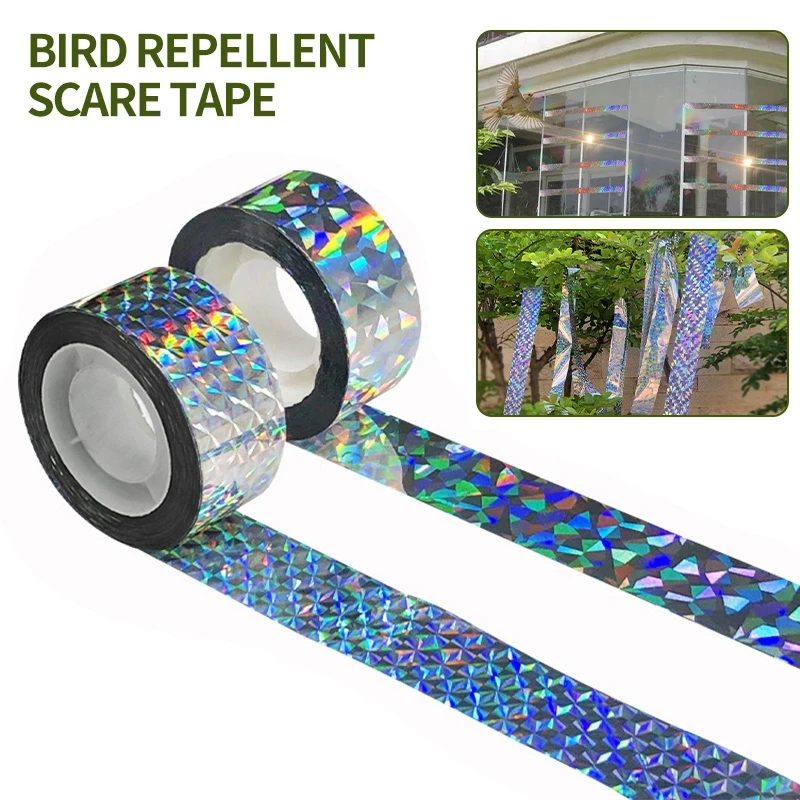 Bird Repellent Anti Bird Tape Flashing Reflective Double-sided Ribbon