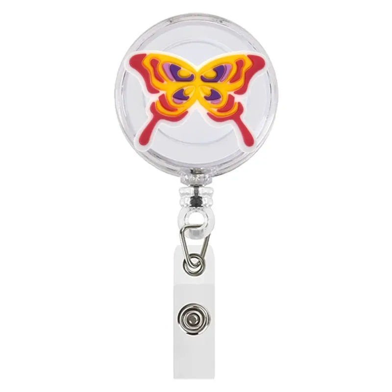 1 Piece Colorful Flower Y2K Retractable Nurse Badge Reel Cute Love