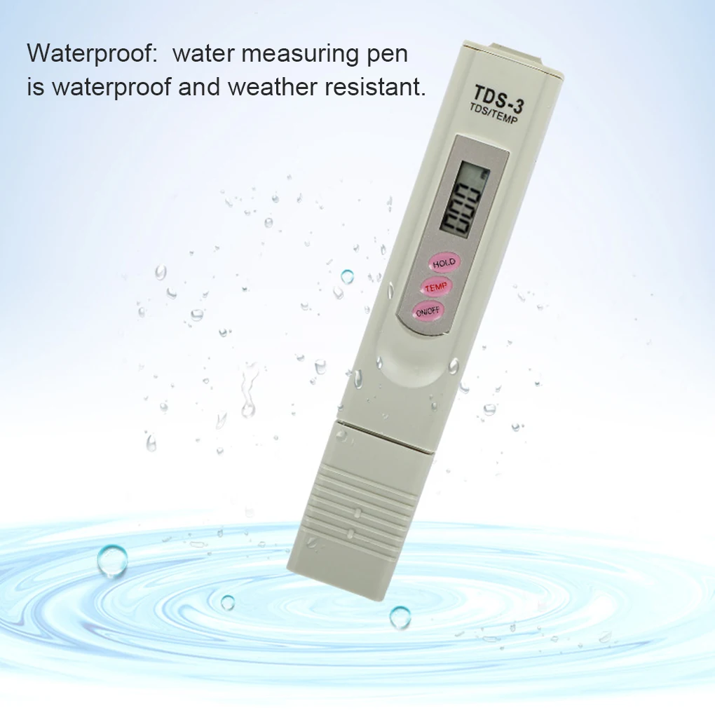 TDS Water Tester Testing Pen High Strength Weather Resistant Multifunctional Filter Meter Measuring Tools Aquarium Pool