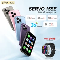 Free Smartwatch! SERVO 15SE Mini 3G Smartphone Android 2GB+16GB Google Play WiFi Hotspot 3.0" Small 2 SIM Cellular Phone Type-C 1