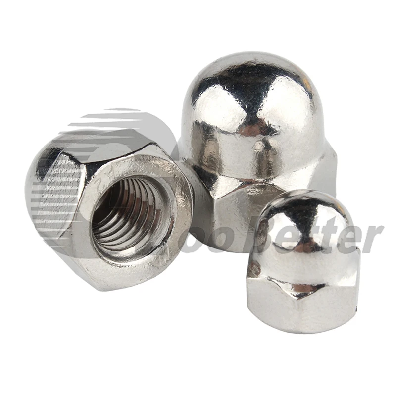 

M8 M10 M12 M14 M16 M20 Fine-Thread Acorn Cap Nuts A2 304 Stainless Steel Decorative Cap Blind Nut Caps Covers