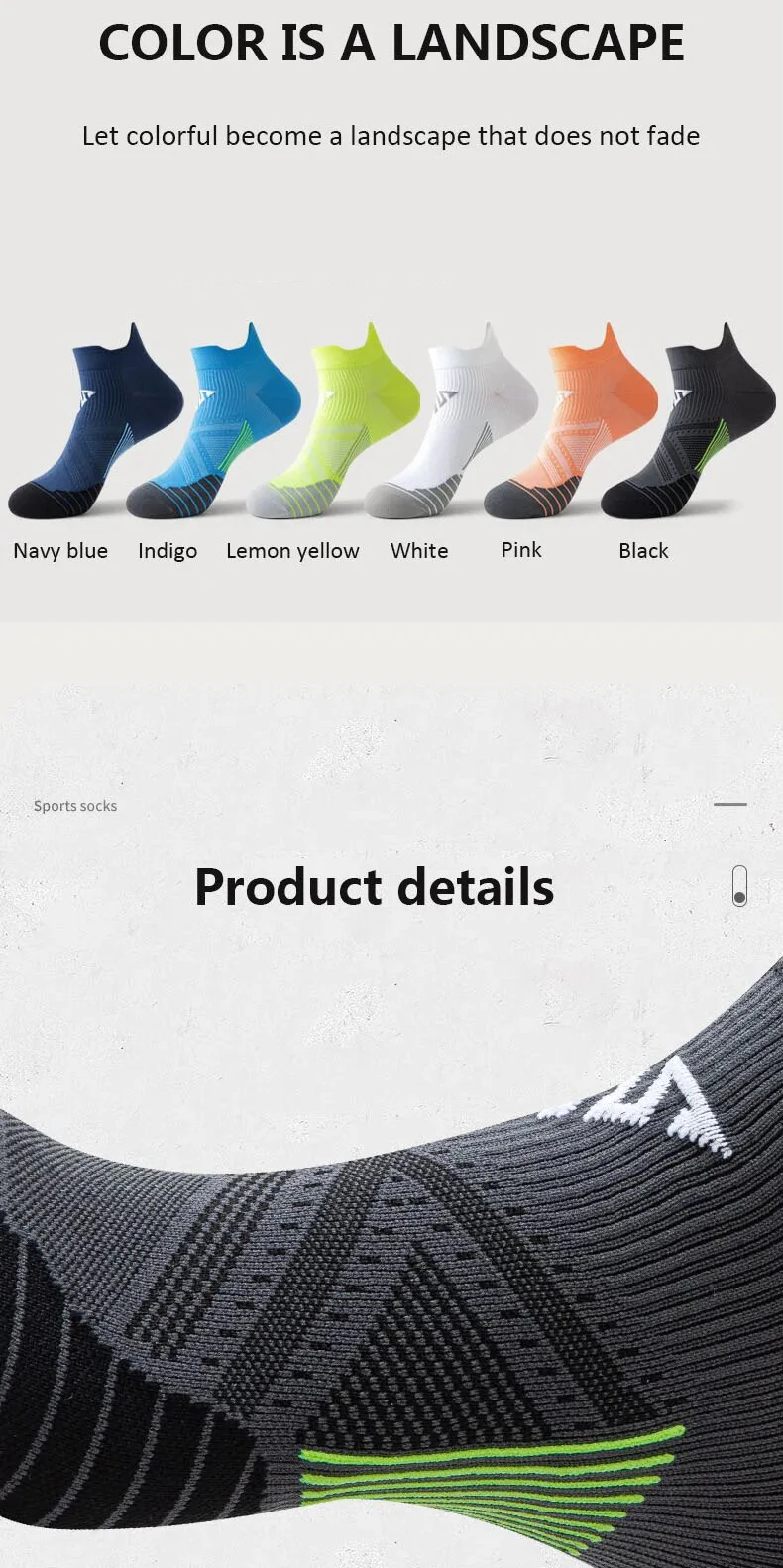 Running Ankle Socks - 4 Pairs Athletic Breathable Mesh Quick Dry Socks for Men & Women