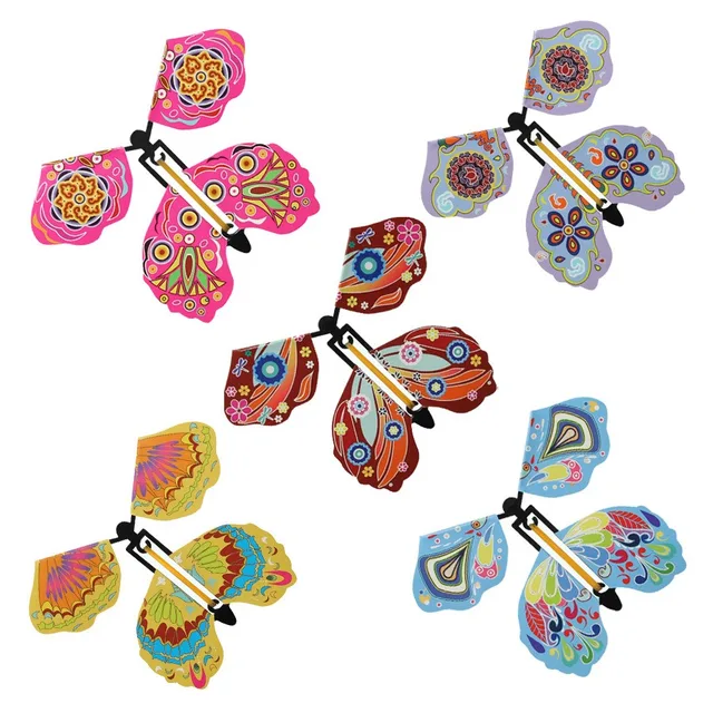 Wind Up Flying Butterfly Toy 6