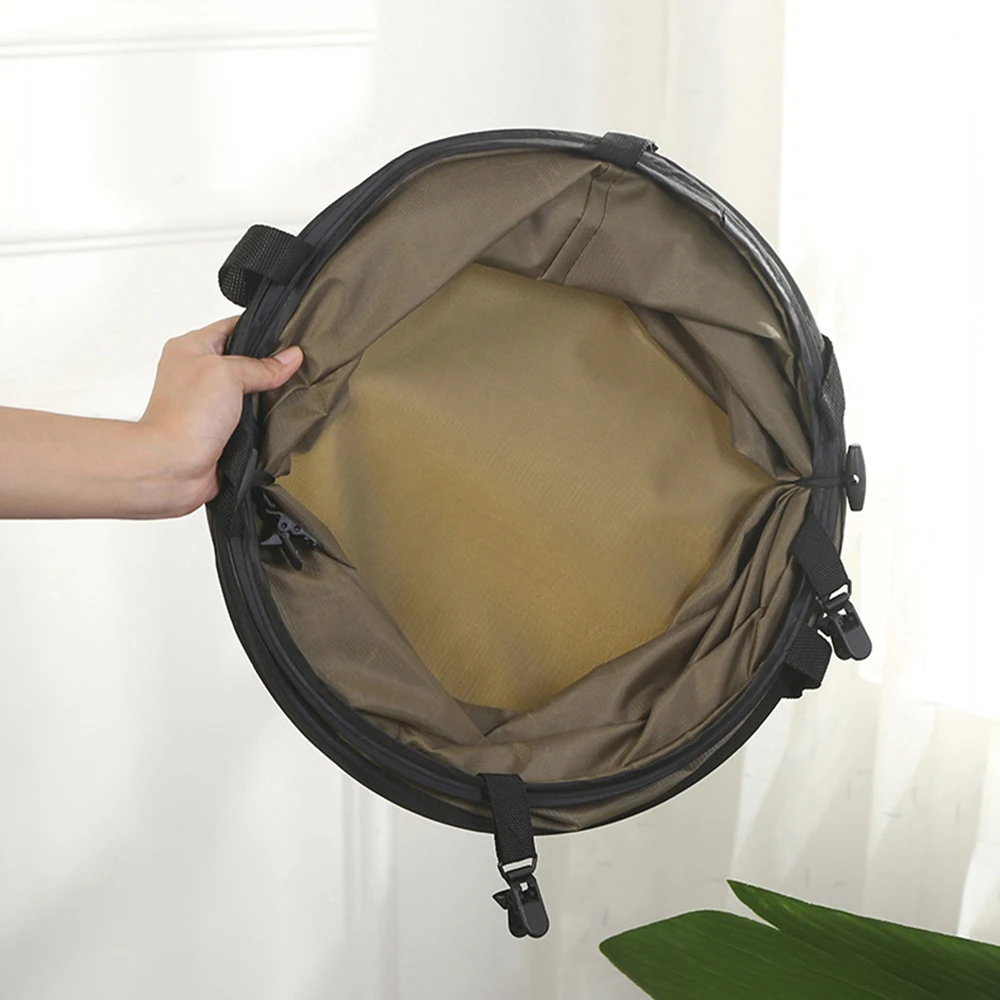 1pc Pop-up Trash Can, Outdoor Portable Camping Folding Trash Can Camping Trash Can Gardening Garden Garbage Bag Garden Leaf Buck 4