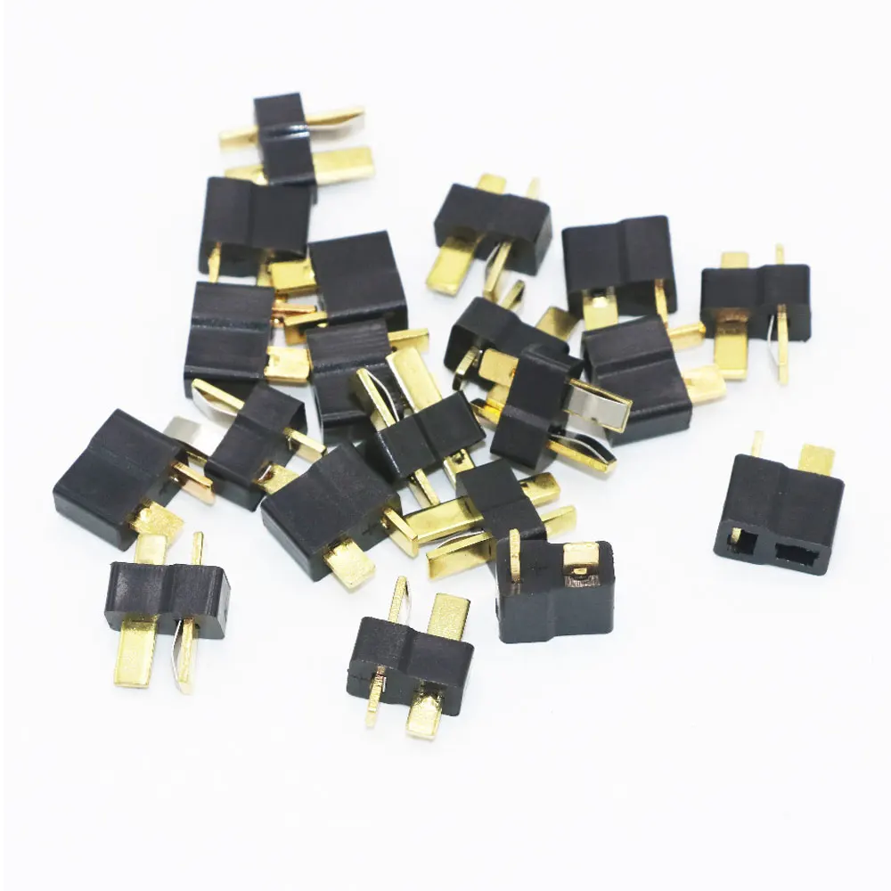 10 Paia Connettori T Plug Ultra Antiscivolo Stile Deans - Maschio E Femmina, Per Batterie Modellismo RC