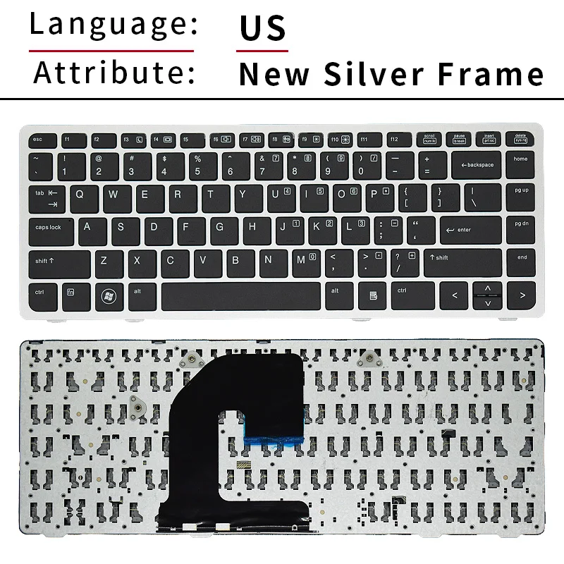 Teclado do Portátil Russo dos Eua para hp Elitebook 8460p 8460w 8460b 8470p 8470w 8470b 6460p 6460w 6460b 6470p 6470w 6470b Novo - Imagem 6