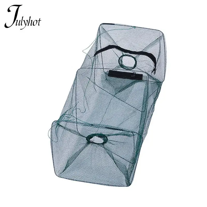 Foldable Fish Trap Net Fishing Gear Crab Prawn Shrimp Crayfish Lobster Crawdad Foldable fishing traps crayfish catcher fishing net