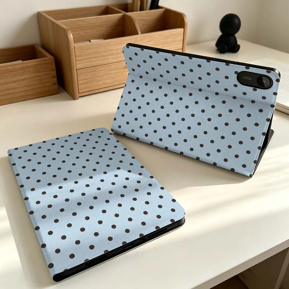 Cute Line Circle Art Vertical Gift Foldable Tablet Case