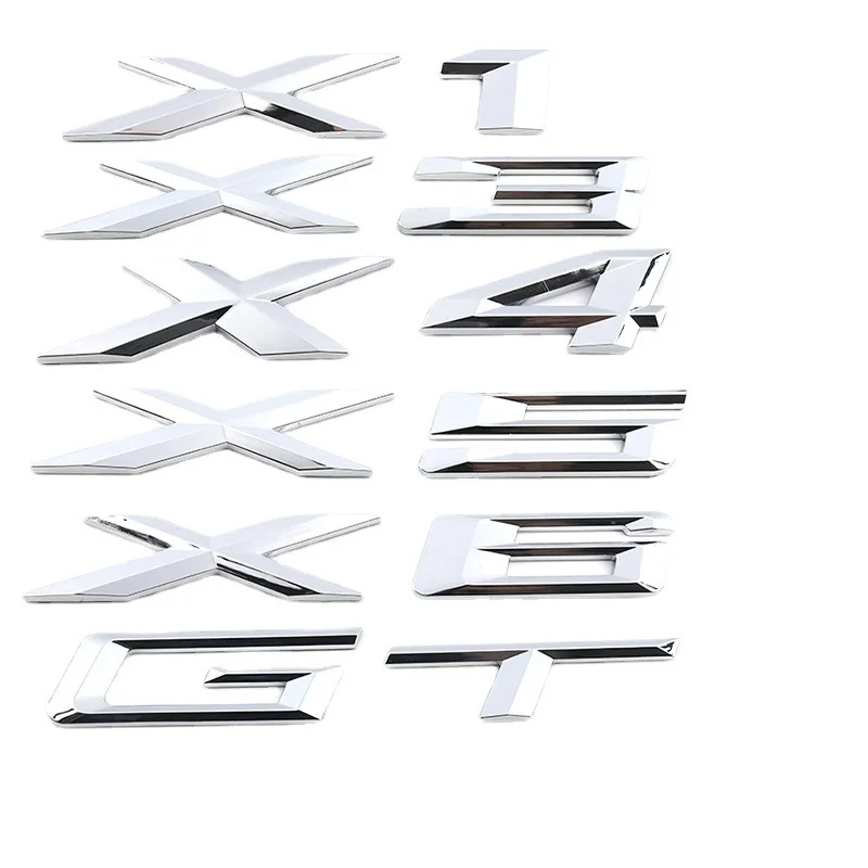 New Small X1 X2 X3 X4 X5 X6 X7 GT Letter Emblem Rear Boot Trunk Badge new-small-x1-x2-x3-x4-x5-x6-x7-gt-letter-emblem-rear-boot-trunk-badge