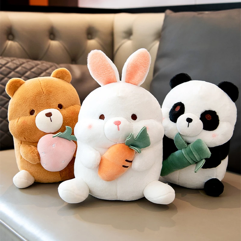 

23cm Cute Bunny Panda Plush Toy Stuffed Animals Lovely Furry Rabbit Duck Doll Appease Plushies Birthday Gifts For Child Girl