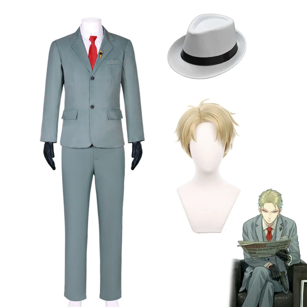 Loid Forger Cosplay Kost m Ile apka Peruk Alacakaranl k Anime SPY 