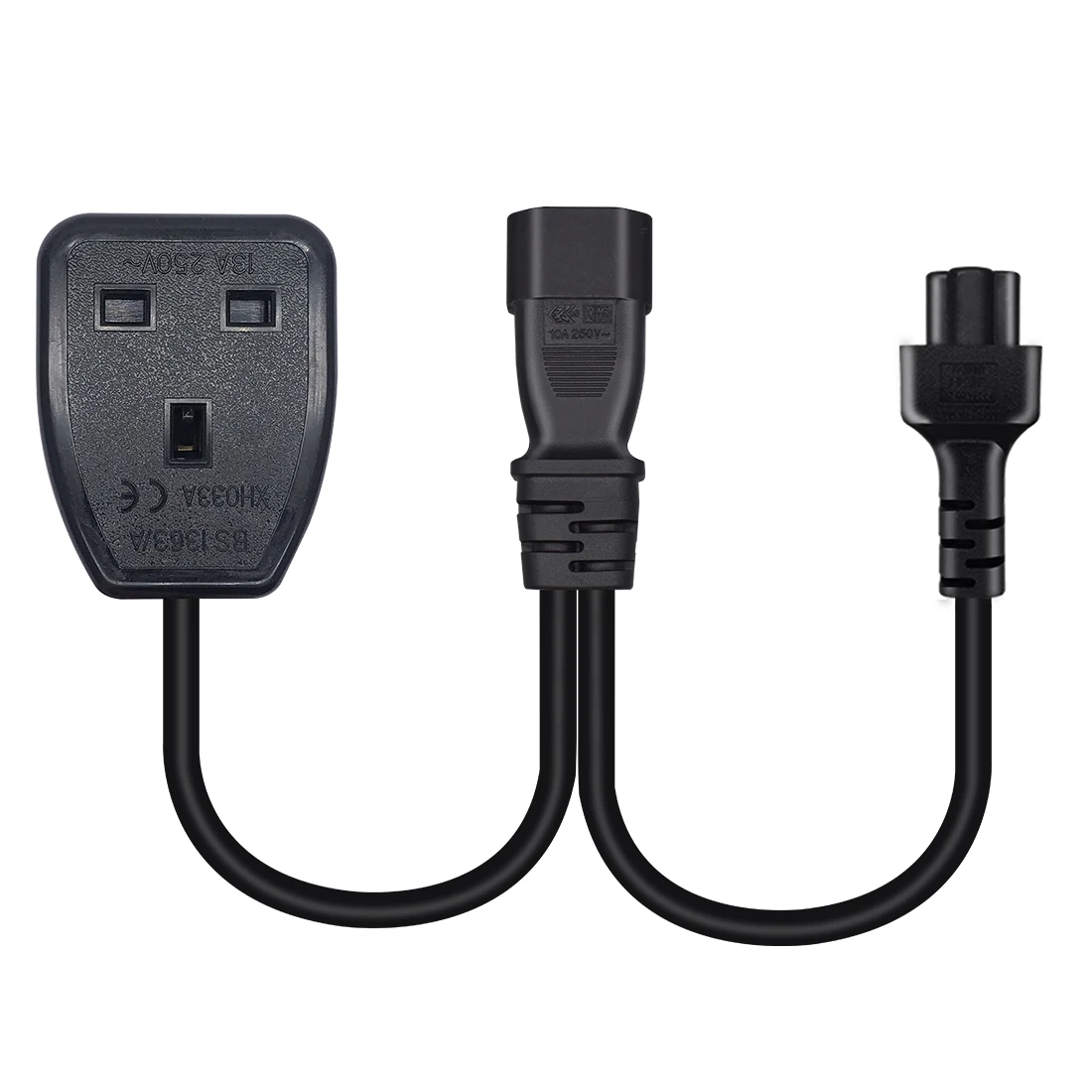 Iec320 c14  c5 + UK  AC  A Ŀ  ,  ǥ 3 簢 /C5 -c14  ÷