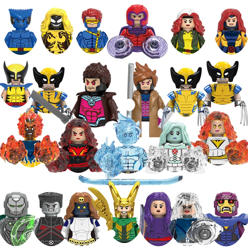 Y Marvel Legends Magneto Building Blocks Loki Toys For Bricks Minifigures Mini Action Figures Regali Educativi