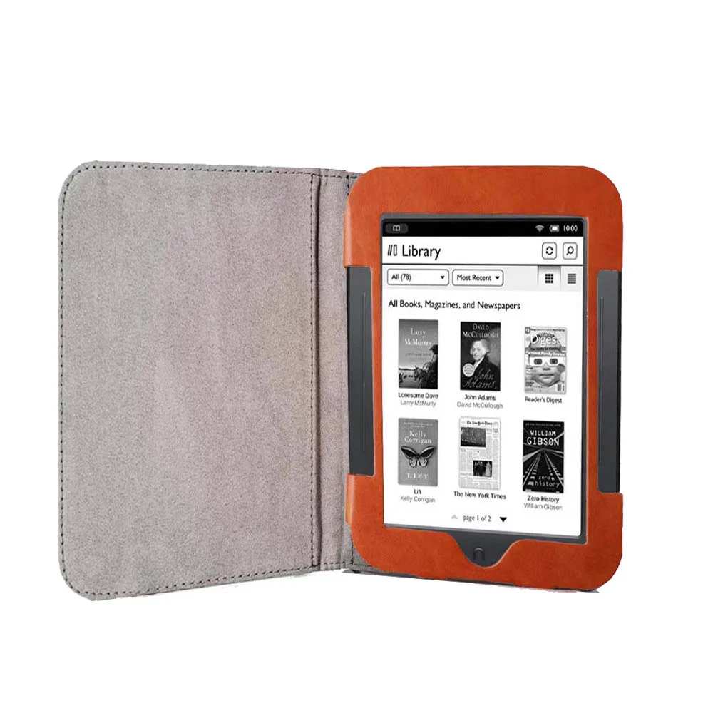 Livro Case Capa para Barnes & Noble Nook Toque Ereader Ebook Folio Flip Case Bolso Bolsa Nook Bolsa Simples Touch Cover Case - Imagem 6