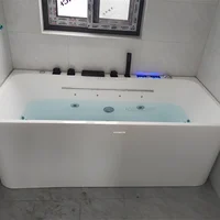 Minimalist Household Upscale Whirlpool Bathtub Modern Creative Design Acrylic Bathtubs Bathroom Fixture Adult Portable Bathtub 2