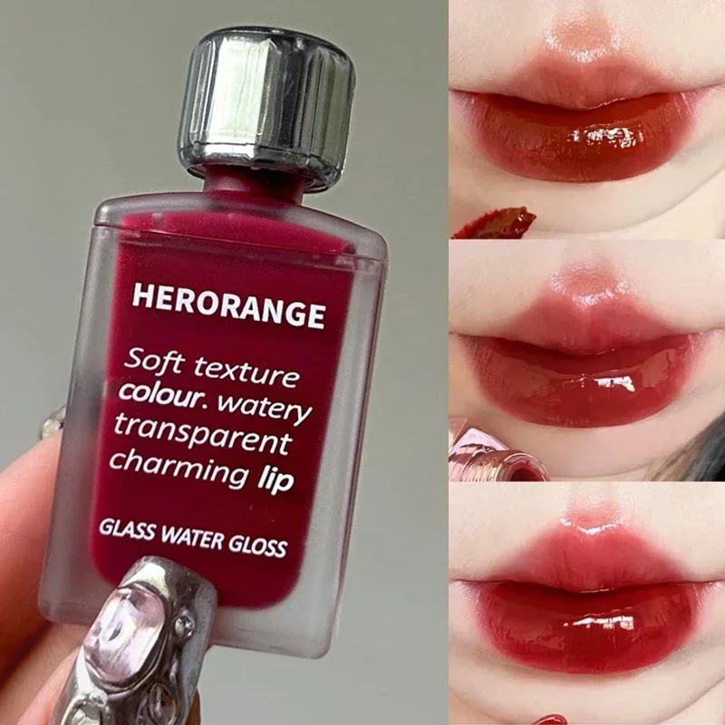 6 Colors Mirror Jelly Lip Gloss Waterproof Moisturizing Water Glossy Liquid Lipstick Long Lasting Red Tint Lips Makeup Cosmetics lip gloss lip makeup lip glaze lip tint lip lacquer