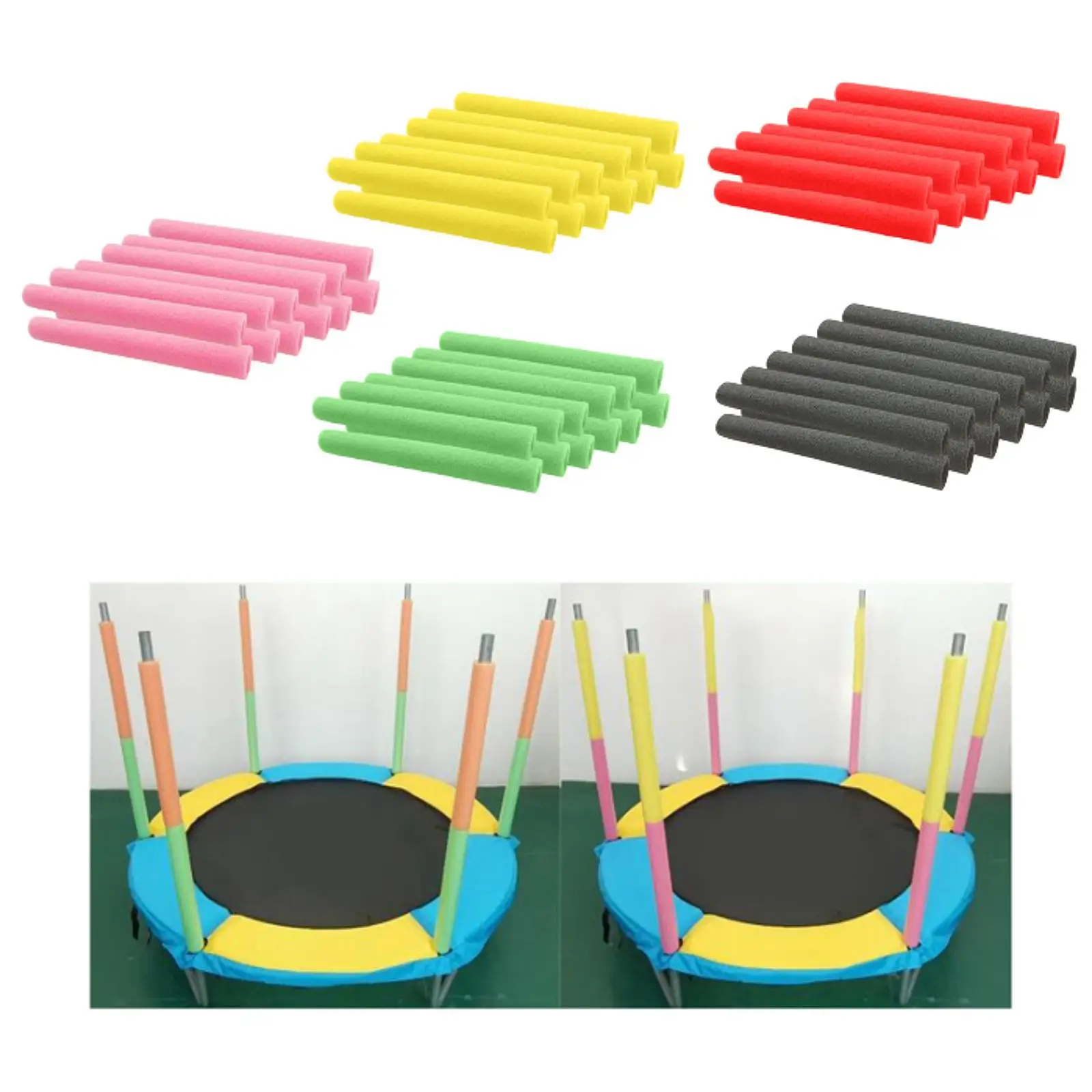 12 Stück Trampolinstangen Schaumstoffhüllen Schutzhüllen 40 cm Schutzteile Ersatz – Detail 7