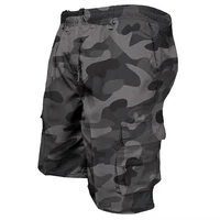 Men's Tactical Shorts Summer Casual Jogging Cargo Shorts Loose Multi-pockets Elastic Waist Work Hiking Overalls Short Pants 1